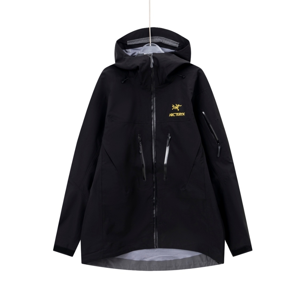 ARC'TERYX black gold hardshell jacket
